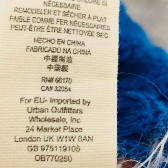 Free People Blue Knit Ruffle Short Sleeve Shirt XS NWOT - Picture 6 of 9